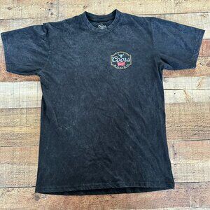 Coors Banquet Rodeo XL Black Acid Wash T-Shirt By Changes